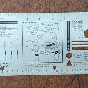 🍳 Mercer Rules Culinary Stainless Steel Chef's Ruler 🔪